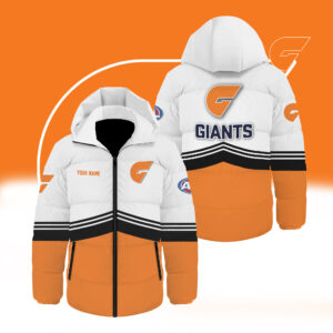 Auspiritmerch GWS Giants Waterproof Thickened Down Jacket Custom Name Gifts For Fan