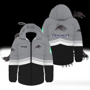 Auspiritmerch Penrith Panthers Waterproof Thickened Down Jacket Custom Name Gifts For Fan