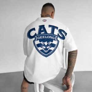 Auspiritmerch Geelong Cats Casual T-Shirt Custom Name Gift For Fan