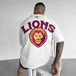 Auspiritmerch Brisbane Lions Casual T-Shirt Custom Name Gift For Fan