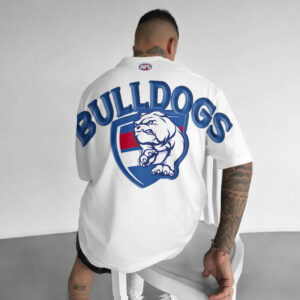 Auspiritmerch Western Bulldogs Casual T-Shirt Custom Name Gift For Fan
