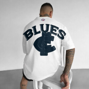 Auspiritmerch Carlton Blues Casual T-Shirt Custom Name Gift For Fan