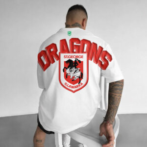 Auspiritmerch St. George Illawarra Dragons Casual T-Shirt Custom Name Gift For Fan