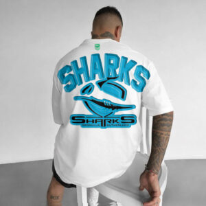 Auspiritmerch Cronulla-Sutherland Sharks Casual T-Shirt Custom Name Gift For Fan