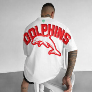 Auspiritmerch Redcliffe Dolphins Casual T-Shirt Custom Name Gift For Fan