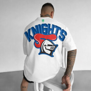 Auspiritmerch Newcastle Knights Casual T-Shirt Custom Name Gift For Fan