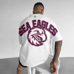 Auspiritmerch Manly Warringah Sea Eagles Casual T-Shirt Custom Name Gift For Fan