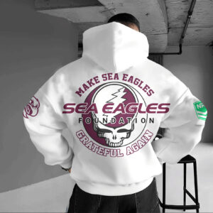Auspiritmerch Manly Warringah Sea Eagles x Grateful Again Hoodie Custom Name Gifts For Fan