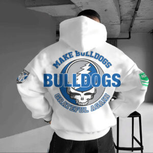 Auspiritmerch Canterbury-Bankstown Bulldogs x Grateful Again Hoodie Custom Name Gifts For Fan