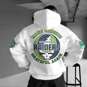 Auspiritmerch Canberra Raiders x Grateful Again Hoodie Custom Name Gifts For Fan