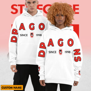 Auspiritmerch St. George Illawarra Dragons Personalized Hoodie Gifts For Fan