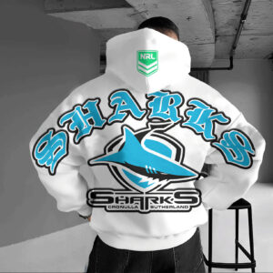 Auspiritmerch Cronulla-Sutherland Sharks Custom Any Name Hoodie Gifts For Fan