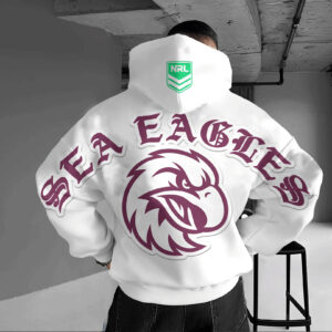 Auspiritmerch Manly Warringah Sea Eagles Custom Any Name Hoodie Gifts For Fan