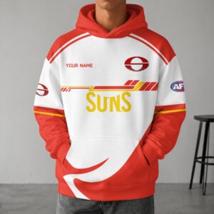 Auspiritmerch Gold Coast Suns Premium Hoodie Custom Any Name Gifts For Fan