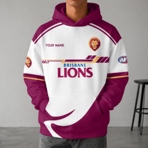 Auspiritmerch Brisbane Lions Premium Hoodie Custom Any Name Gifts For Fan