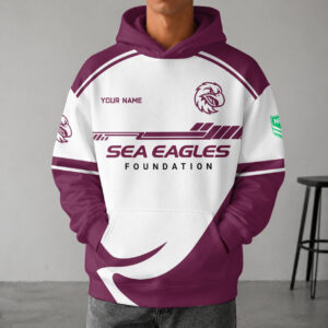 Auspiritmerch Manly Warringah Sea Eagles Premium Hoodie Custom Any Name Gifts For Fan