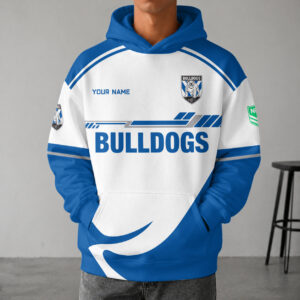 Auspiritmerch Canterbury-Bankstown Bulldogs Premium Hoodie Custom Any Name Gifts For Fan