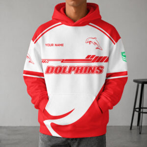 Auspiritmerch Redcliffe Dolphins Premium Hoodie Custom Any Name Gifts For Fan