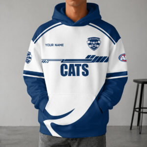 Auspiritmerch Geelong Cats Premium Hoodie Custom Any Name Gifts For Fan