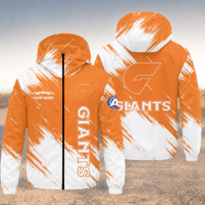 Auspiritmerch GWS Giants Windbreaker Jacket Custom Name Daily Casual Fashion