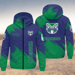 Auspiritmerch New Zealand Warriors Windbreaker Jacket Custom Name Daily Casual Fashion