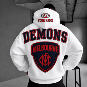 Auspiritmerch Melbourne Demons Hoodie Custom Name Gifts For Fan