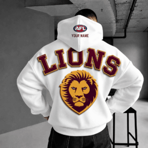 Auspiritmerch Brisbane Lions Hoodie Custom Name Gifts For Fan