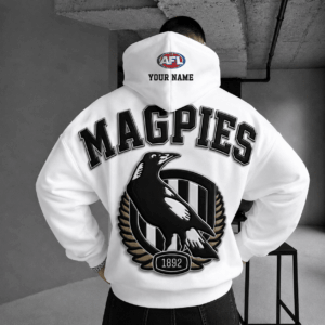 Auspiritmerch Collingwood Magpies Hoodie Custom Name Gifts For Fan