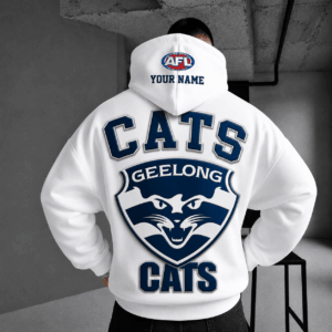 Auspiritmerch Geelong Cats Hoodie Custom Name Gifts For Fan