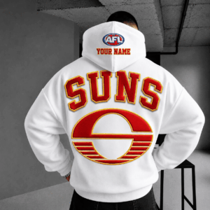 Auspiritmerch Gold Coast Suns Hoodie Custom Name Gifts For Fan