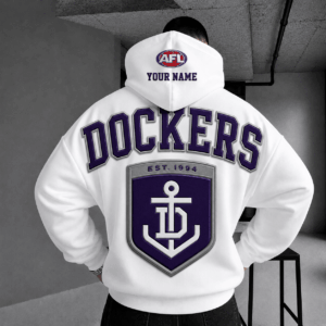 Auspiritmerch Fremantle Dockers Hoodie Custom Name Gifts For Fan