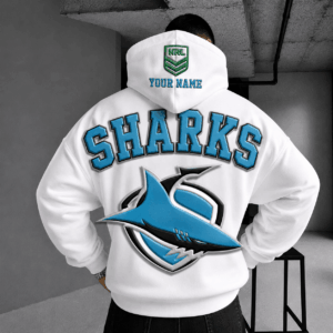 Auspiritmerch Cronulla-Sutherland Sharks Hoodie Custom Name Gifts For Fan