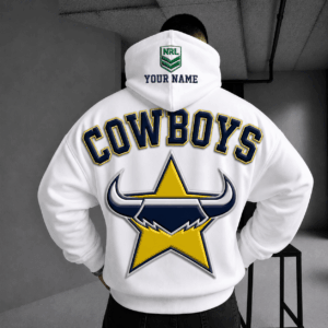 Auspiritmerch North Queensland Cowboys Hoodie Custom Name Gifts For Fan
