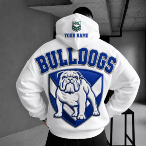 Auspiritmerch Canterbury-Bankstown Bulldogs Hoodie Custom Name Gifts For Fan