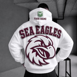 Auspiritmerch Manly Warringah Sea Eagles Hoodie Custom Name Gifts For Fan