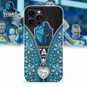 Auspiritmerch Gold Coast Titans Phone Case Custom Name Gift For Fan