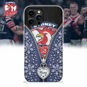 Auspiritmerch Sydney Roosters Phone Case Custom Name Gift For Fan