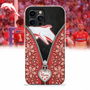 Auspiritmerch Redcliffe Dolphins Phone Case Custom Name Gift For Fan