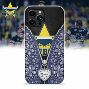 Auspiritmerch North Queensland Cowboys Phone Case Custom Name Gift For Fan