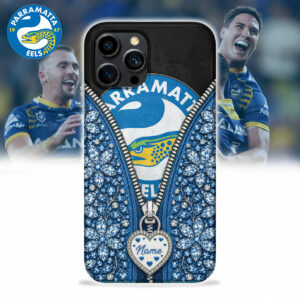 Auspiritmerch Parramatta Eels Phone Case Custom Name Gift For Fan