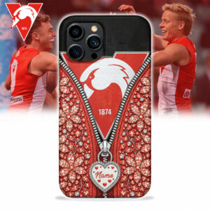 Auspiritmerch Sydney Swans Phone Case Custom Name Gift For Fan