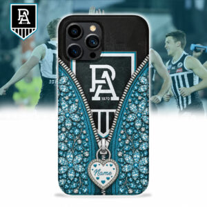 Auspiritmerch Port Adelaide Phone Case Custom Name Gift For Fan