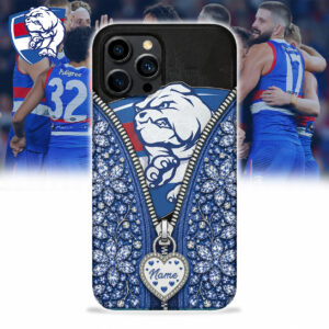Auspiritmerch Western Bulldogs Phone Case Custom Name Gift For Fan