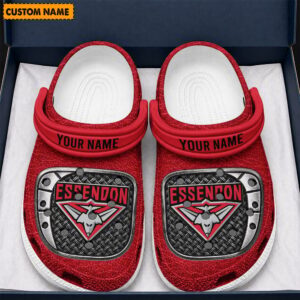 Auspiritmerch Essendon Crocs Crocband Clogs Shoes Comfortable For Men Women and Kids