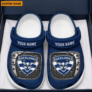 Auspiritmerch Geelong Cats Crocs Crocband Clogs Shoes Comfortable For Men Women and Kids