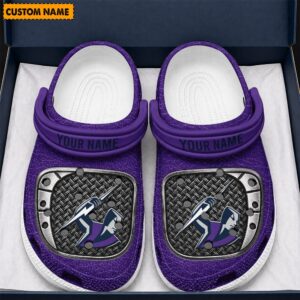 Auspiritmerch Melbourne Storm Crocs Crocband Clogs Shoes Comfortable For Men Women and Kids