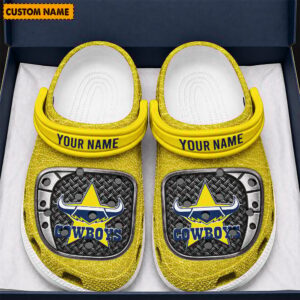 Auspiritmerch North Queensland Cowboys Crocs Crocband Clogs Shoes Comfortable For Men Women and Kids