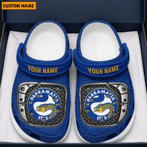 Auspiritmerch Parramatta Eels Crocs Crocband Clogs Shoes Comfortable For Men Women and Kids
