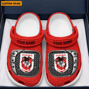 Auspiritmerch St. George Illawarra Dragons Crocs Crocband Clogs Shoes Comfortable For Men Women and Kids
