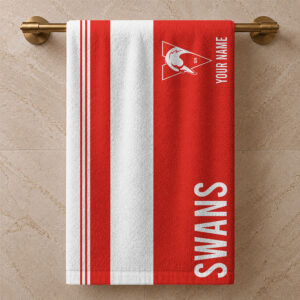 Auspiritmerch Sydney Swans Premium Bath/ Beach Towel Personalized Gift For Fan